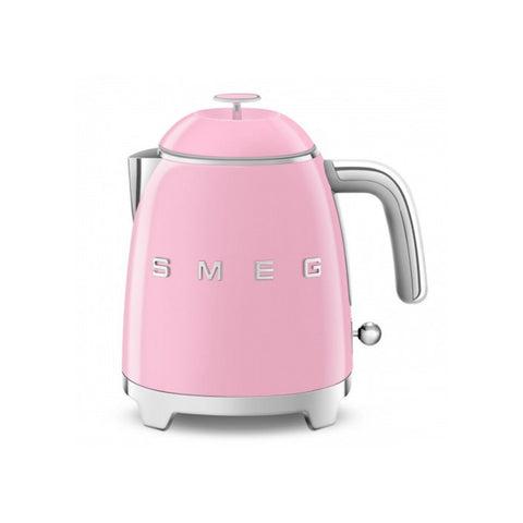 SMEG Smeg Mini Bouilloire rose avec logo 3D style années 50 1400 W 200x200x152mm