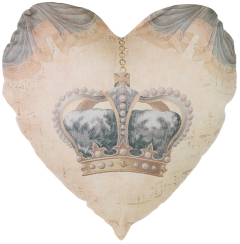BLANC MARICLO' Coussin coeur DEVOTA canapé décoratif 60x60cm a29768