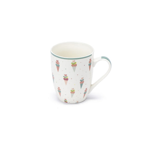 FABRIC CLOUDS Large mug ICE CREAM porcelain 2 variants 350 ml