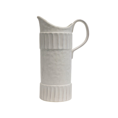 Virginia Casa Brocca in ceramica avorio "Pietra" H38 cm