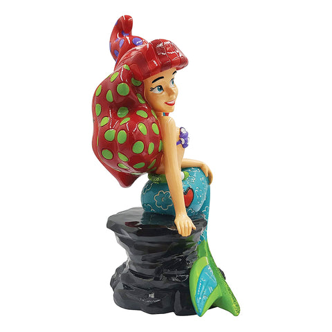 Disney Statuina Ariel "La Sirenetta" in resina multicolore 10x8xh15 cm