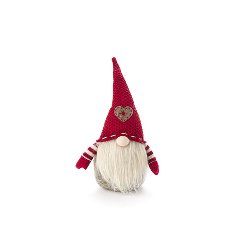 TISSU NUAGES Gnome avec chapeau Décoration de Noël en feutre et laine H40 cm
