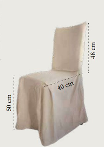 L'ATELIER 17 Set due Vestisedia con schienale, Coprisedia con fiocco in puro cotone "Essentiel" Shabby Chic 98x40 cm 5 varianti