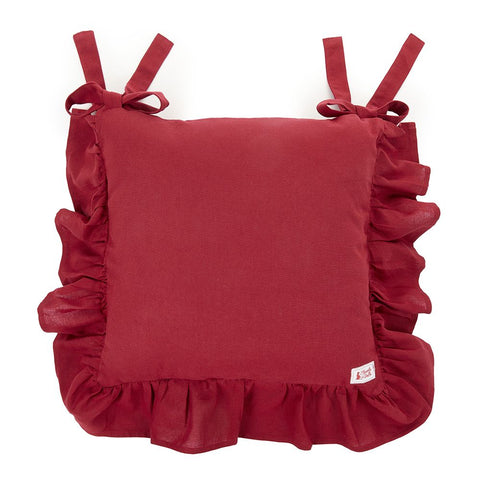 Nuvole di Stoffa Set of two cushions with Demetra ruffle 40x40+10 cm