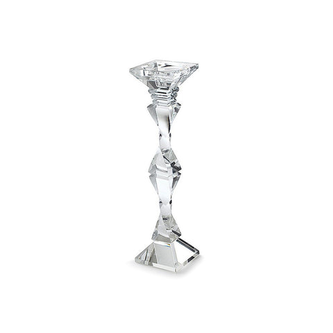 HERVIT Twist transparent crystal candle holder h41 cm