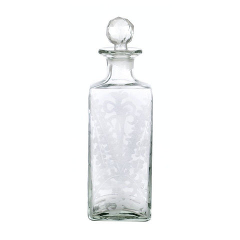 BLANC MARICLO Bottiglia decorativa con tappo AIDA in vetro trasparente H26.5cm A27122