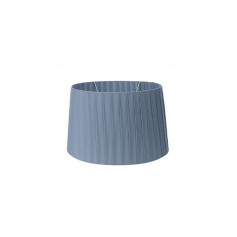 HERVIT Hat lampshade for large pleated air force blue fabric 46x31x29 cm