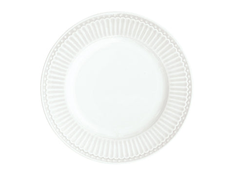 GREENGATE Piatto piccolo ALICE in porcellana bianca Ø 17.5 cm STWPLASAALI0106