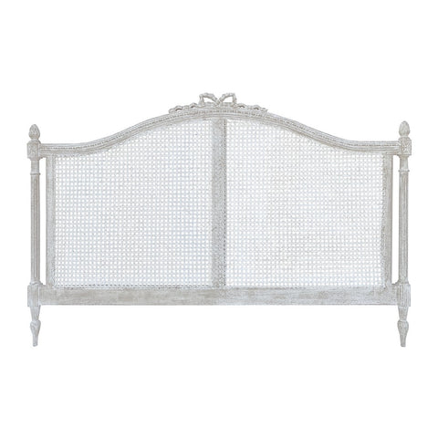 BLANC MARICLO' White wooden double bed headboard 180x120 cm A30520
