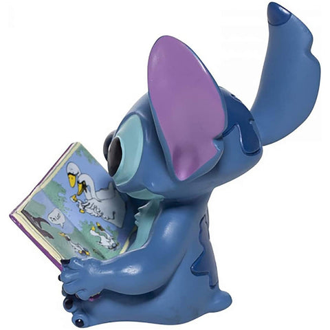 Disney Statuina Mini Stitch con libro Lilo & Stitch in resina