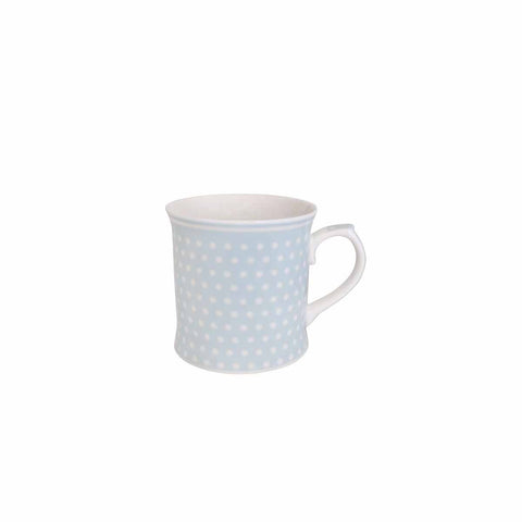 ISABELLE ROSE Large cup with light blue polka dot porcelain handle 380 ml IRPOR080