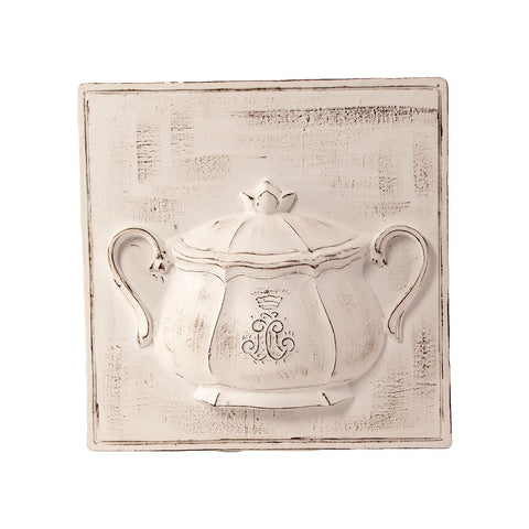 VIRGINIA CASA Plaque with "FRAMES" tureen to hang 28x28 cm F279OR