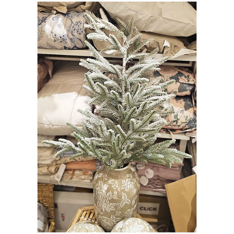Lena flowers Christmas snow-covered pine branch H90 cm