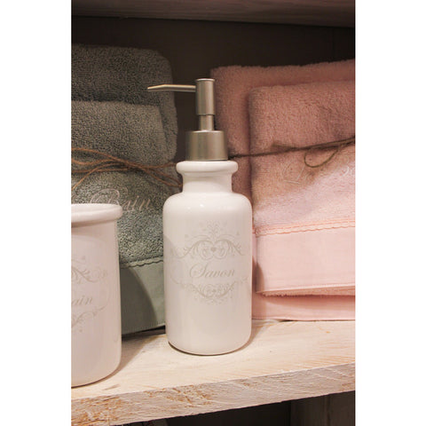 Nuvole di Stoffa Shabby "Savon" distributeur de savon en céramique 370 ml