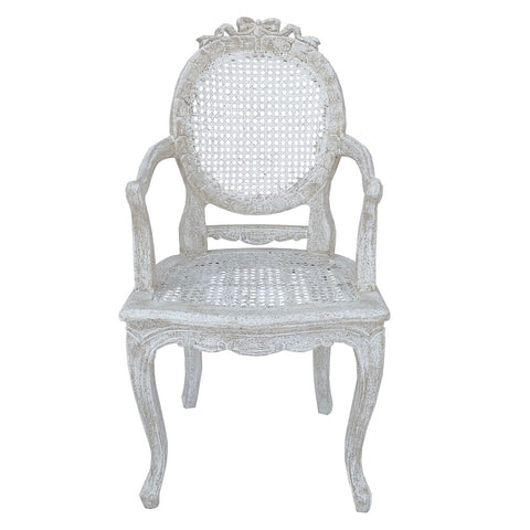 BLANC MARICLO' Poltrona sedia legno bianco H1 m A30517