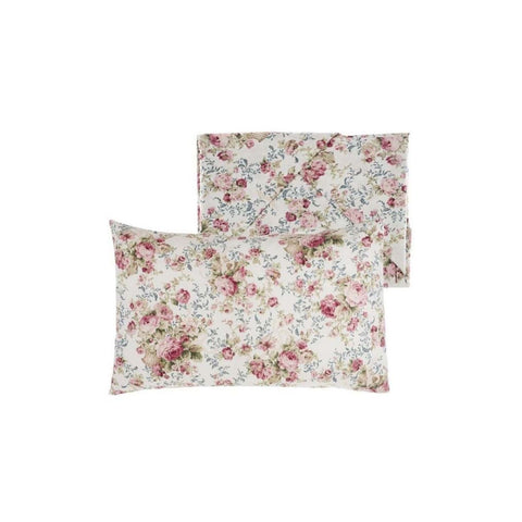 BLANC MARICLO' Single sheet set MARELLA top and bottom pillowcase with flowers