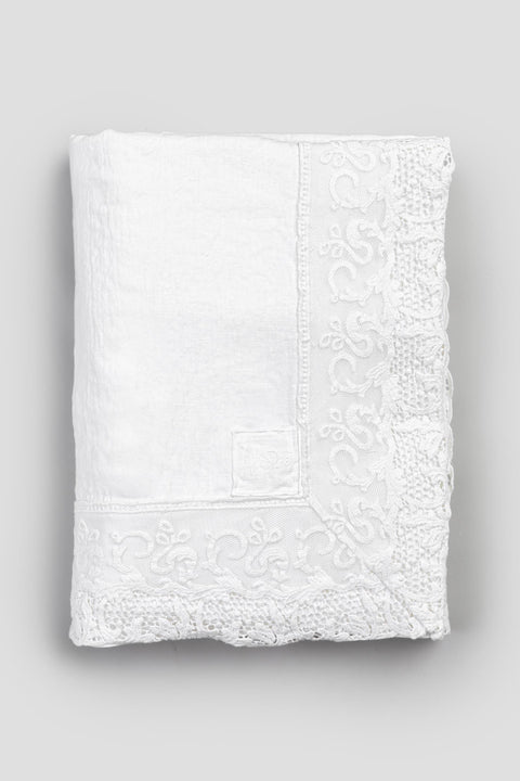 PURE ART TABLECLOTH WITH LACE TULLE 110*110CM API.621.PT.BURROOLD