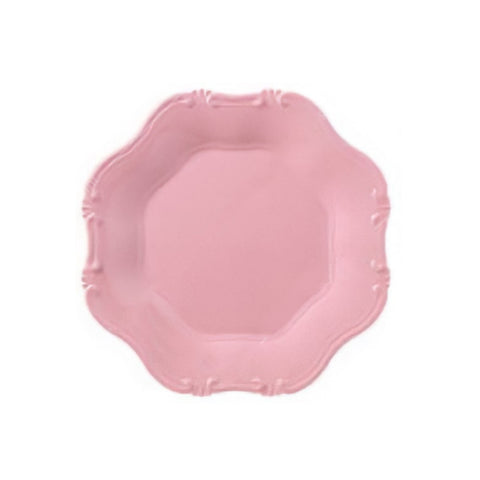 L'ART DI NACCHI Set of 6 pink melamine underplates with wavy edge Ø34 cm