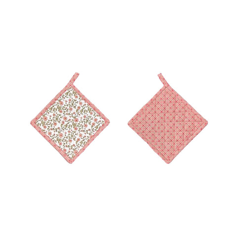 FABRIC CLOUDS Pink SOPHIE square potholder 2 variants 20x20 cm SPH06919
