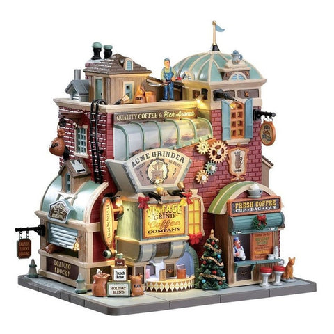 LEMAX Vintage Grind Coffee Build Your Own Christmas Village 75187