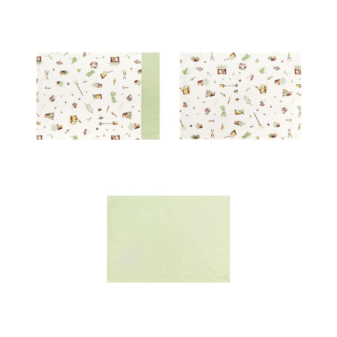 FABRIC CLOUDS SECRET GARDEN tea towel 3 variants green 50x70 cm SFO13922