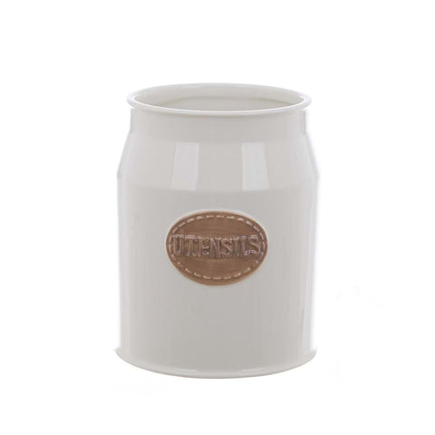 Blanc Mariclò Ceramic utensil jar "Everything in its place"