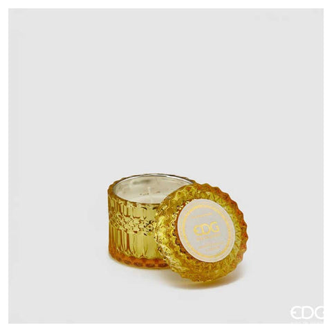 Bougie parfumée EDG Enzo de Gasperi "Crystal" avec pot et couvercle en verre effet cristal 9 variantes