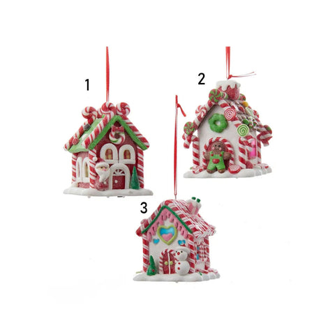 Kurt S. Adler Candy house with lights 3 variants (1pc)