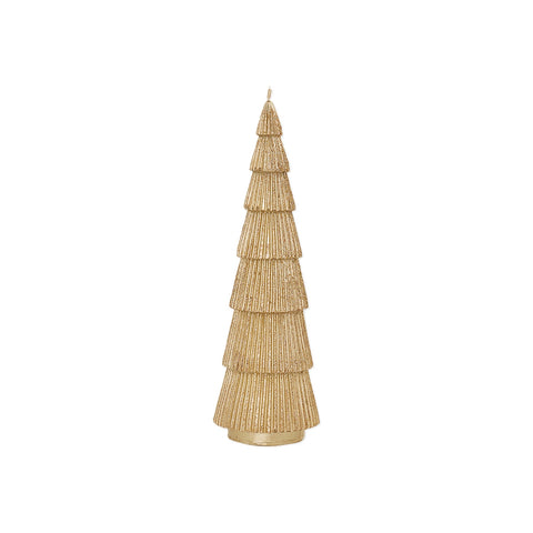 GREENGATE Scented candle wax tree high paraffin gold Ø7 H22 cm