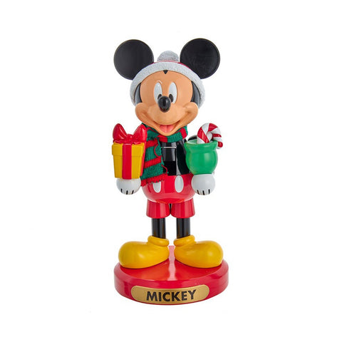 KURTADLER Statuina Mickey Mouse con regali topolino schiaccianoci legno H25,5cm