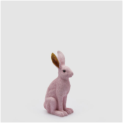 EDG - Enzo de Gasperi Shabby pink resin rabbit H27x15x10 cm