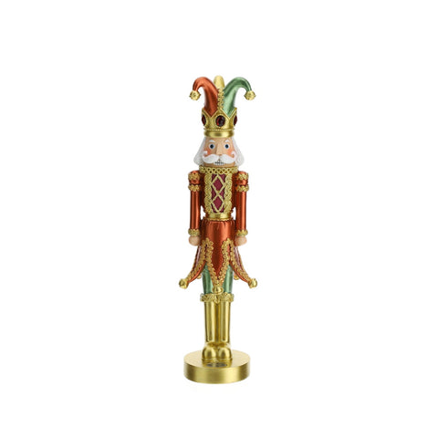 HERVIT Statuetta giullare lord ciambellano piccolo resina e metallo H30 cm