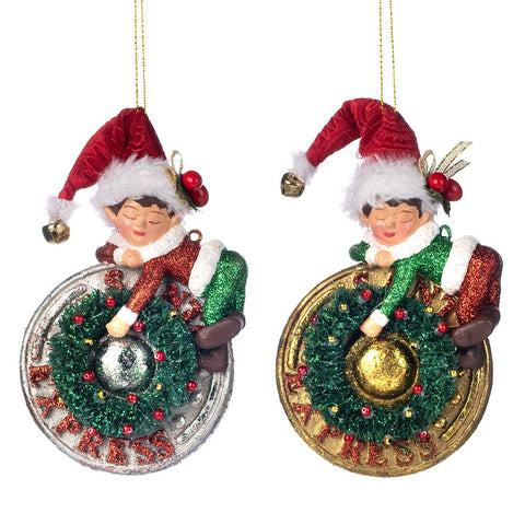 GOODWILL Christmas decoration for elf tree in resin 14 cm 2 variants (1pc)