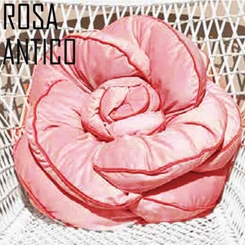ATELIER 17 ROSETO flower-shaped decorative cushion in velvet 5 variants 45x45 cm