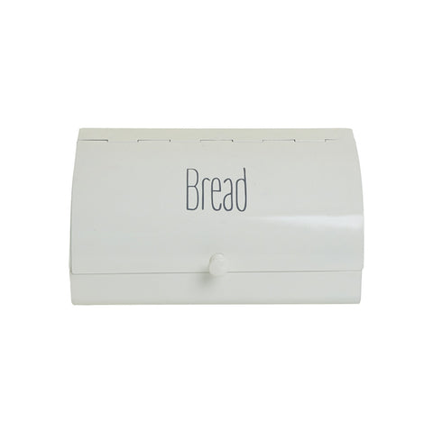 Boîte à pain en métal blanc avec porte In Art Shabby
