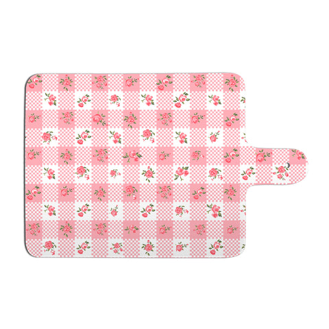 ISABELLE ROSE Chopping board HOLLY in white and pink bone china 23x15 cm