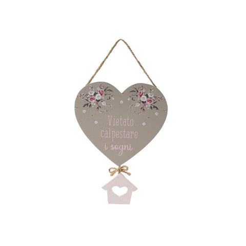 FABRIC CLOUDS Heart-shaped tags SOPHIE 2 variants 24 cm TXP21304