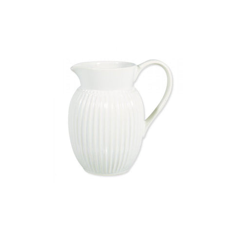 GREENGATE Decorative pitcher with handle in white ALICE porcelain L 0,5 H 10x13 cm