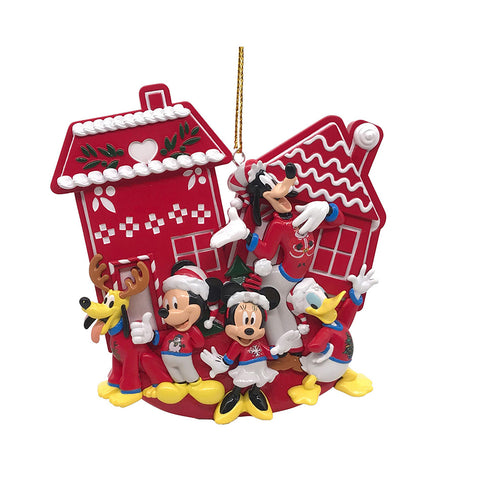 Kurt S. Adler Maison Disney Décoration de Noël à suspendre rouge en 2D 9,5x10x1,5 cm