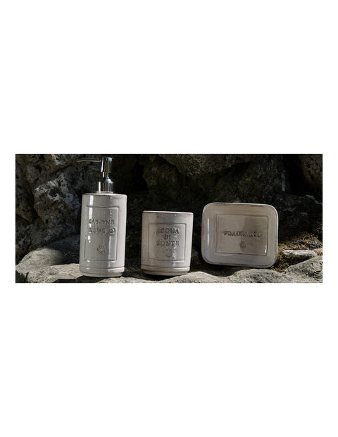 VIRGINIA CASA Distributeur de savon en céramique fabriqué en Italie "Sorgente" 3 variantes