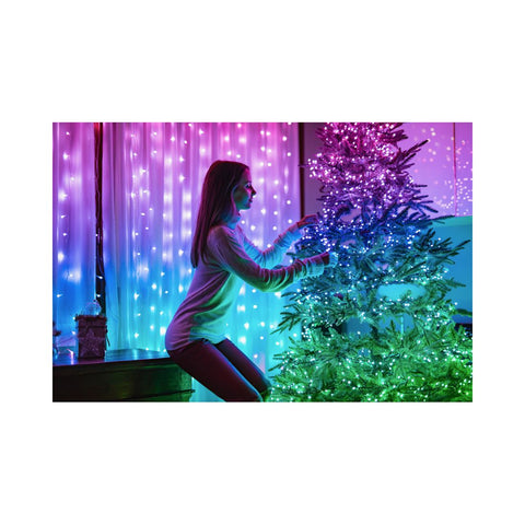 TWINKLY Jeu de lumières de Noël 400 LED RVB multicolores contrôlées par application