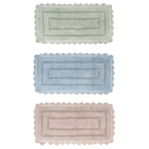 Blanc Mariclò Crochet bath rug "My soft Dream" Shabby 3 variants (1pc)