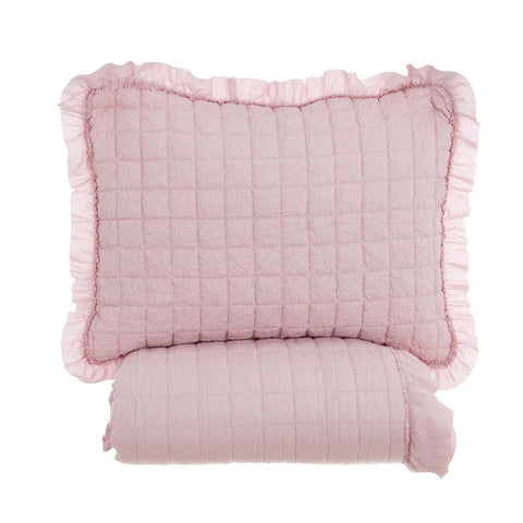 Blanc Mariclò Pink double quilt and 2 DIAMOND pillow cases 260x260cm