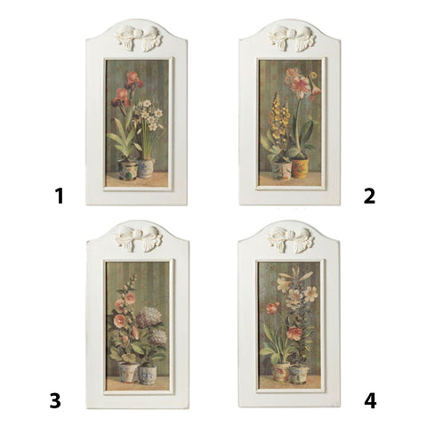 THE ART OF NACCHI Picture frame with bow in white wood 4 variants 45,5x4x83,5cm