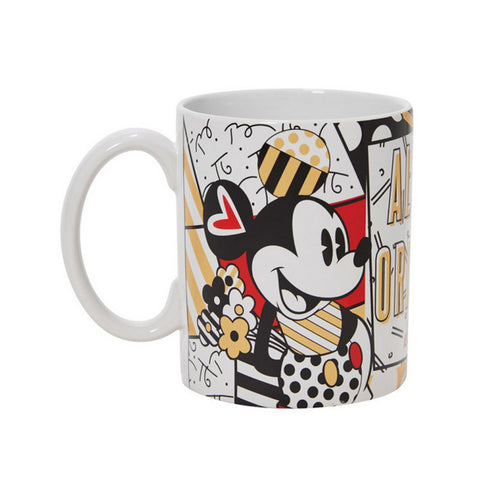 Enesco Disney Britto porcelain Mickey &amp; Minnie mug