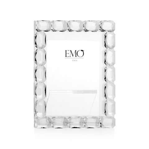EMO' ITALIA Grand cadre photo rectangulaire ICE en cristal 28x22x6,5 cm