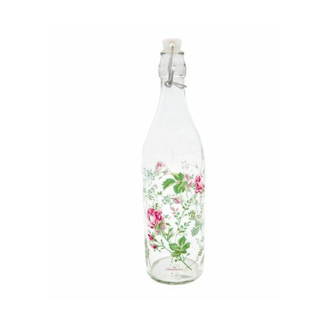 GREENGATE Glass bottle CONSTANCE WHITE 7x7xH 32 cm GLABOTCOS0106