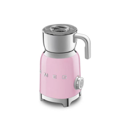 Mousseur à lait électrique rose SMEG pour cappuccino et chocolat chaud 500w MFF01PKEU