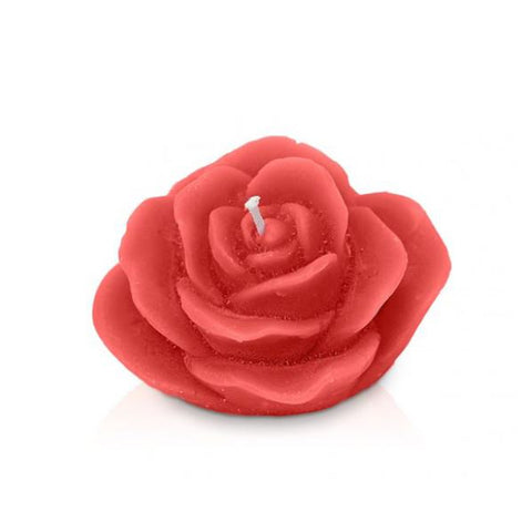 CERERIA PARMA Bougie rose petite bougie décorative en cire rouge Ø11 H7 cm