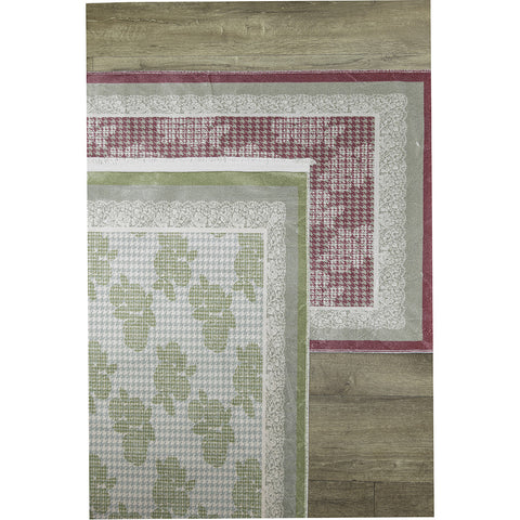 L'Atelier 17 Shabby printed velor carpet 67x280 cm 6 variants (1pc)